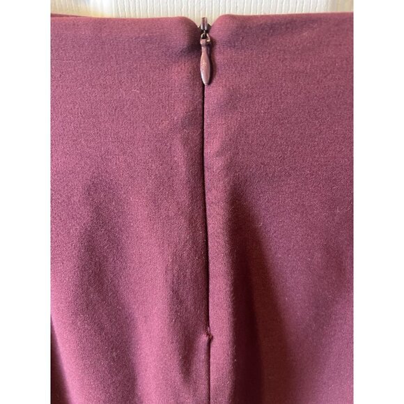 MM Lafleur Women's The Greenpoint Skirt Garnet Front Slit High Rise Pencil Sz 14 - Picture 5 of 7